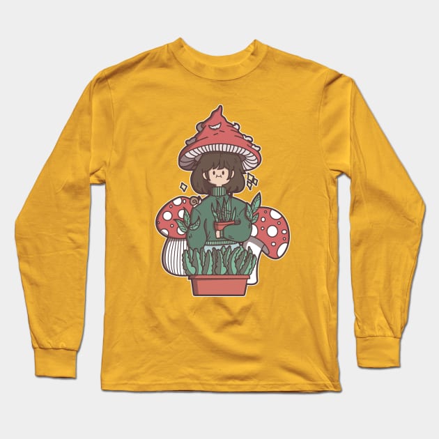 gardener girl Long Sleeve T-Shirt by ArtStopCreative